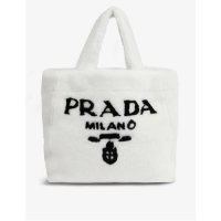 56154137 PRADA Branded shearling shopper bag R03716333