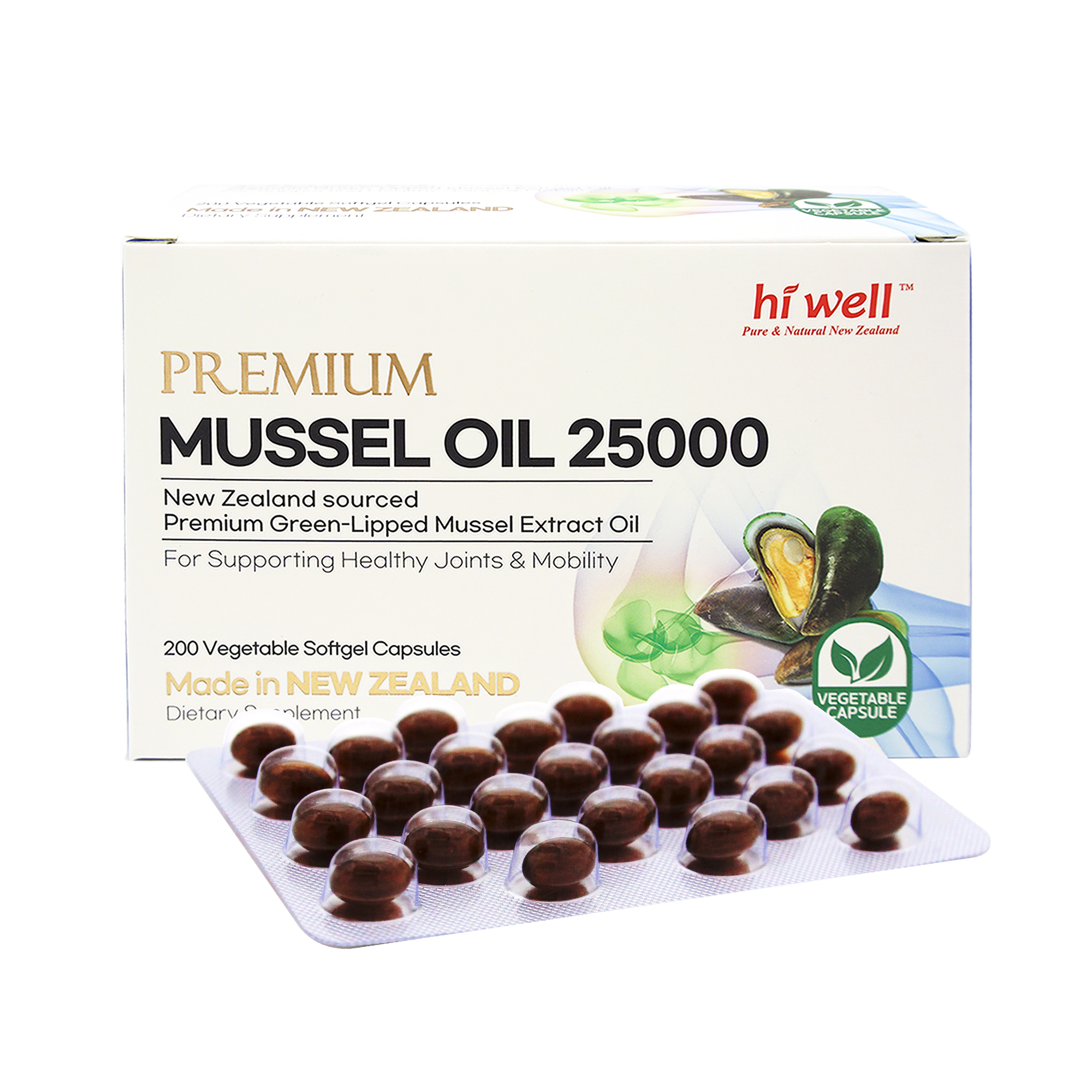 하이웰 <b>프리미엄</b> 초록입홍합 <b>머슬</b>오일 <b>25000</b> 200캡슐