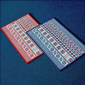 북유럽 레트로 패턴 발매트 2종 60x40(cm)