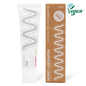 닥터노아 마루 키즈 어린이치약 라즈베리향 75g 아기치약 불소 돌 6개월 유아치약