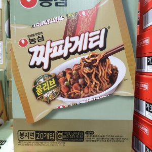 [무료배송] 농심 올리브짜파게티 140g X 20봉 한박스 봉지라면