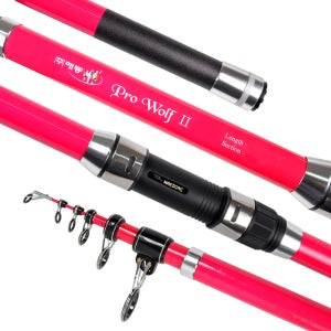 바다 원투낚시대 해동 프로울프2 초보 원투대 방파제 서프 릴대 핑크360