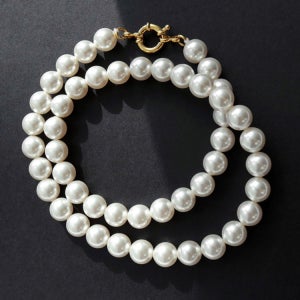 델라 8mm 10mm 스와로브스키 진주 목걸이 925 실버 은목걸이