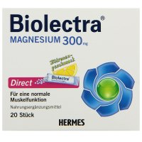 독일직구 바이오렉트라 마그네슘 300mg 레몬맛 다이렉트 분말스틱 20포 Biolectra