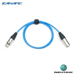 카나레 AES/EBU 110옴 디지털오디오케이블 1m 뉴트릭 XLR(F)-XLR(M)타입 (CN-DA202FM)