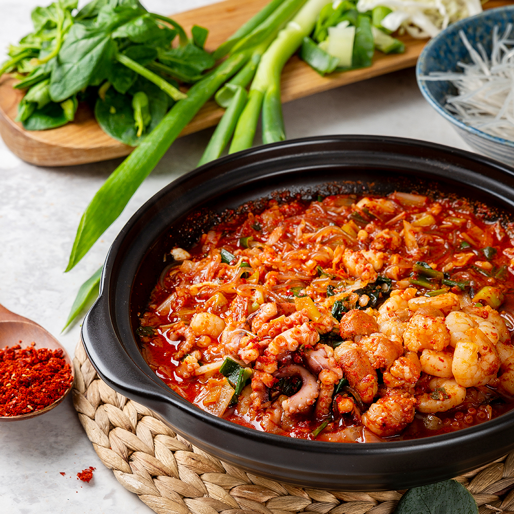 50년전통 원조 부산동래할매 명물 조방낙지 소문난 맛집 간편식 낙지볶음 낙곱새 1인분 밀키트 400g