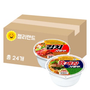 농심 육개장사발면 12개 + 김치사발면 12개