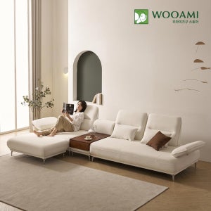 우아미 사만다 4인용 로터스 패브릭 스윙 소파