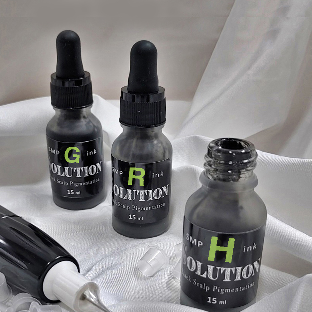 [ 정식허가색소 ] 삭발전용 색소 SMP 두피문신 색소 15ml