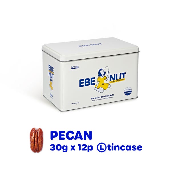 [이베넛] 수제 피칸 강정 정과 틴케이스 30g 12팩 (360g)
