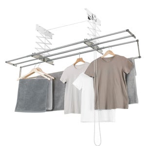 웰렉스 반자동 천정형 빨래건조대 / 슬라이드봉