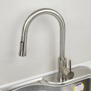 싱크대수전 주방 수전 거위목 수도꼭지 교체 SUS304 무광 니켈 B