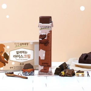 [소비기한:2025-12-11까지]상하목장 얼려먹는 아이스크림 초코 85ml 24팩