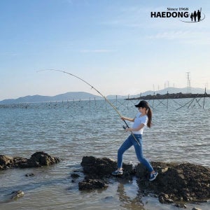 바다 원투낚시대 서프 낚시대 초원투대 방파제 릴대 해동 슈퍼캐스터 하늘 25-390