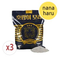 호랑이모래 6kg 무향 3개 고양이모래