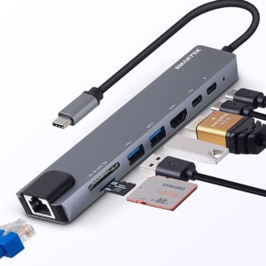 C타입 멀티허브 8in1 USB 노트북 삼성덱스 HDMI LAN 태블릿 스마텍