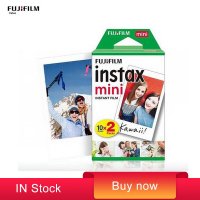 원래 20매 fujifilm instax mini 8 필름 흰색 가장자리 3인치 즉석 카메라 7 9 25 50s 70 90 sp-1 sp-2 인화지