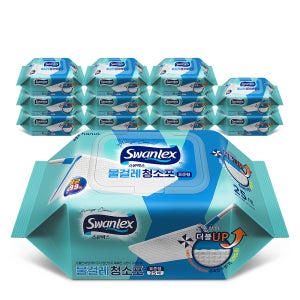 스완렉스 초고평량 150gsm 물걸레 청소포 표준형/대형(캡형) 25매 x 12팩