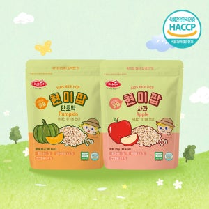 베베스트 처음먹는 칼슘 현미팝 2종 핑거푸드 아기 간식 아이 과자 떡뻥