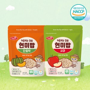 베베스트 처음먹는 칼슘 현미팝 2종 2개 핑거푸드 아기 간식 아이 과자 떡뻥