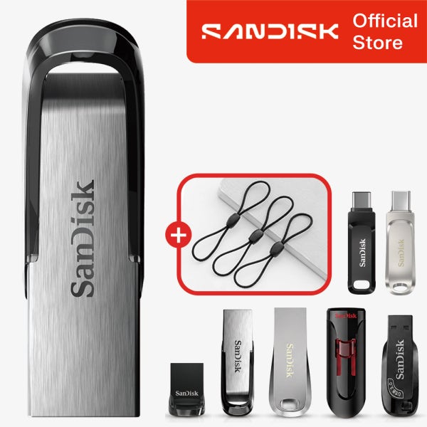 샌디스크 USB 메모리 128GB 128기가 SDCZ73 무료 각인 대용량 유에스비 + 전용 고리줄