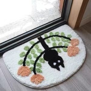고양이 반달 발매트 미니 주방 욕실