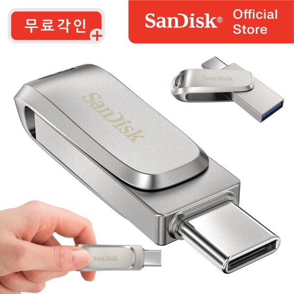 샌디스크 USB 메모리 256GB 256기가 C타입 OTG SDDDC4 유에스비 대용량 무료 각인