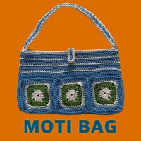 MOTI BAG (Blue) (핸드메이드 코바늘가방)