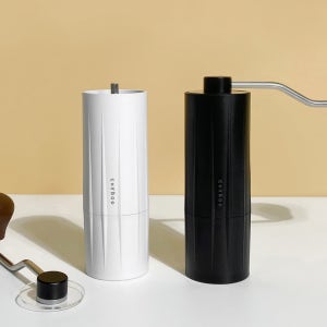 커피그라인더 수동 핸드밀 원두분쇄기 오벨라 프리미엄 화이트 스탠날 캠핑 컴팩트 휴대용