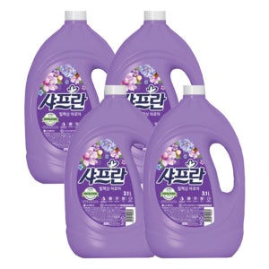 샤프란 릴렉싱 아로마 섬유유연제 3.1L x 4개 구연산 함유 1박스