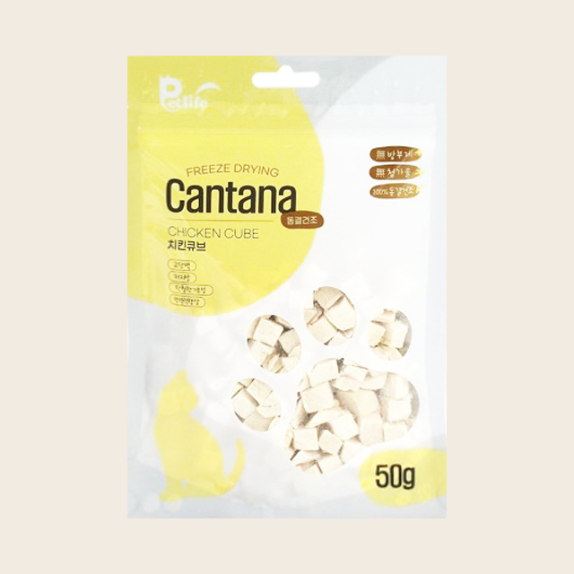 칸타나 동결건조 트릿 치킨 텐더/큐브 50g