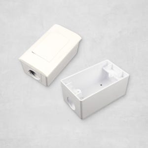 콘트롤박스 PVC 노출박스 스위치 콘센트 공용