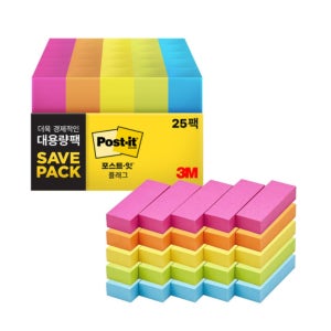 3M 포스트잇 플래그 670-5AN-5 알뜰팩 (5입) 대용량