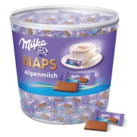 Milka Naps Alpenmilch 밀카 초콜릿 박스 1kg 간식용 선물용 초콜렛