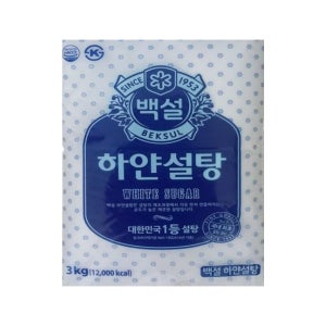 백설 하얀설탕 3kg X 6개입