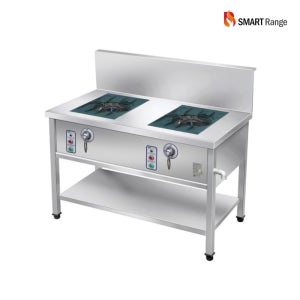 신용 스마트 테이블렌지 간택기 업소용 자동점화 1200 2구 간상판 LNG