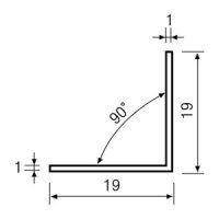 알루미늄몰딩 / DUO 31 코너비드 백색도장  (ㄱ형 19mm*19mm)[코너비드,코너몰딩,내장몰딩,몰딩,메지몰딩,E메지몰딩,석고보드몰딩,마이너스몰딩,석고보드메지용,T형몰딩,천정