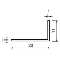 알루미늄몰딩 / DUO 30 코너비드 백색도장  (ㄱ형 11mm*20mm)[코너비드,코너몰딩,내장몰딩,몰딩,메지몰딩,E메지몰딩,석고보드몰딩,마이너스몰딩,석고보드메지용,T형몰딩,천정