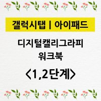 [파일ㅣ메일발송] 갤럭시탭 ㅣ 아이패드 프로크리에이트 디지털 캘리그라피 따라쓰기 워크북 연습노트 연습장 이솔캘리그라피 브러시 1단계 2단계