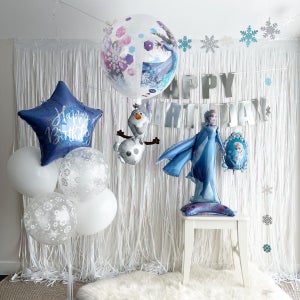 엘사 풍선 겨울왕국 생일파티 풍선세트 스탠딩 엘사 옹브레 포함