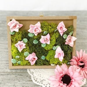 지점토 모스 꽃 액자 만들기-1인세트