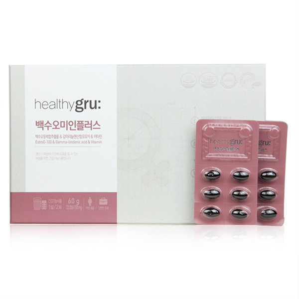 코웨이 <b>헬시그루</b> 백수오미인 플러스 500mg X 120캡슐