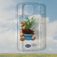 [모이시리즈] flower pot bear case (jelly)