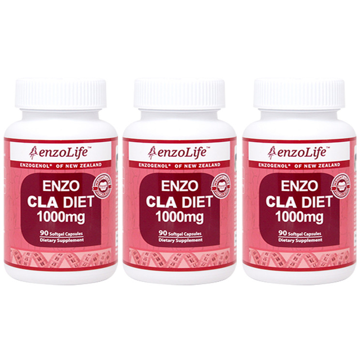 <b>엔조라이프</b> CLA <b>다이어트</b> 1000mg 90캡슐 3통