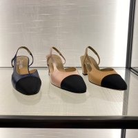 [CHANEL] 샤넬 투톤 슬링백 미들힐 66mm [여러컬러] SLING-BACK Middle heel G31318 Y50006