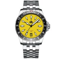 [포이보스 보이저 다이브] PHOIBOS Voyager 200M Automatic Diver Watch PY035F Yellow [정품, 추가금 X]