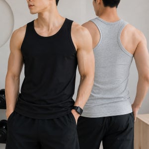 3+1 비비첼 망고나시 남자 헬스나시 빅사이즈 레이어드 남성나시티