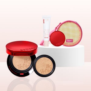 에스쁘아 비벨벳 커버 쿠션 SPF42 PA++ 13g x 2 (본품+리필) (GIFT: 메쉬 파우+비벨벳 미니쿠션(아이보리) + 선크림 20ml)