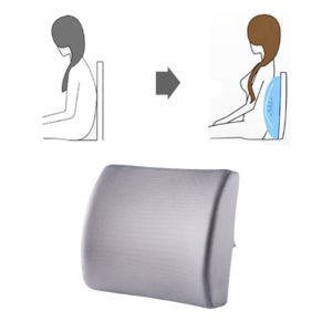 메쉬 메모리폼 등받이 쿠션 의자 허리 받침대 요추 받침 등쿠션 커버 사무실 편한 베개