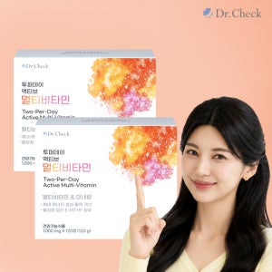 닥터체크 투퍼데이 액티브 멀티비타민 4박스구매시 쇼핑백증정 120정, 2개